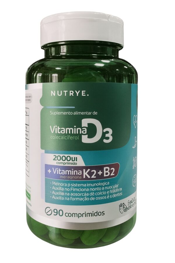 VITAMINA D3+K2+B2 COMPRIMIDOS MASTICABLES